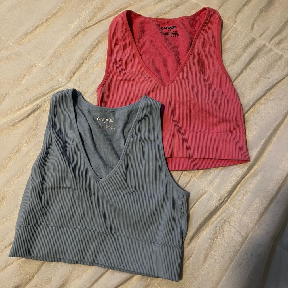 Garage crop tanks 2 PACK